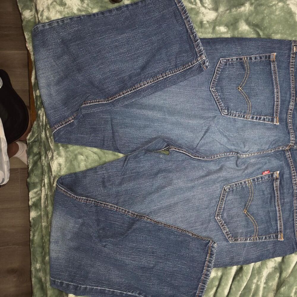Levi-s Men's Blue and Navy Jeans